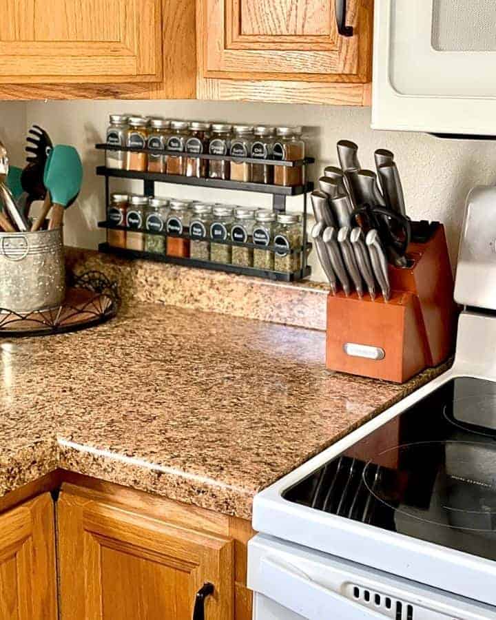 mounted wall spice rack for best organization ideas for small kitchens