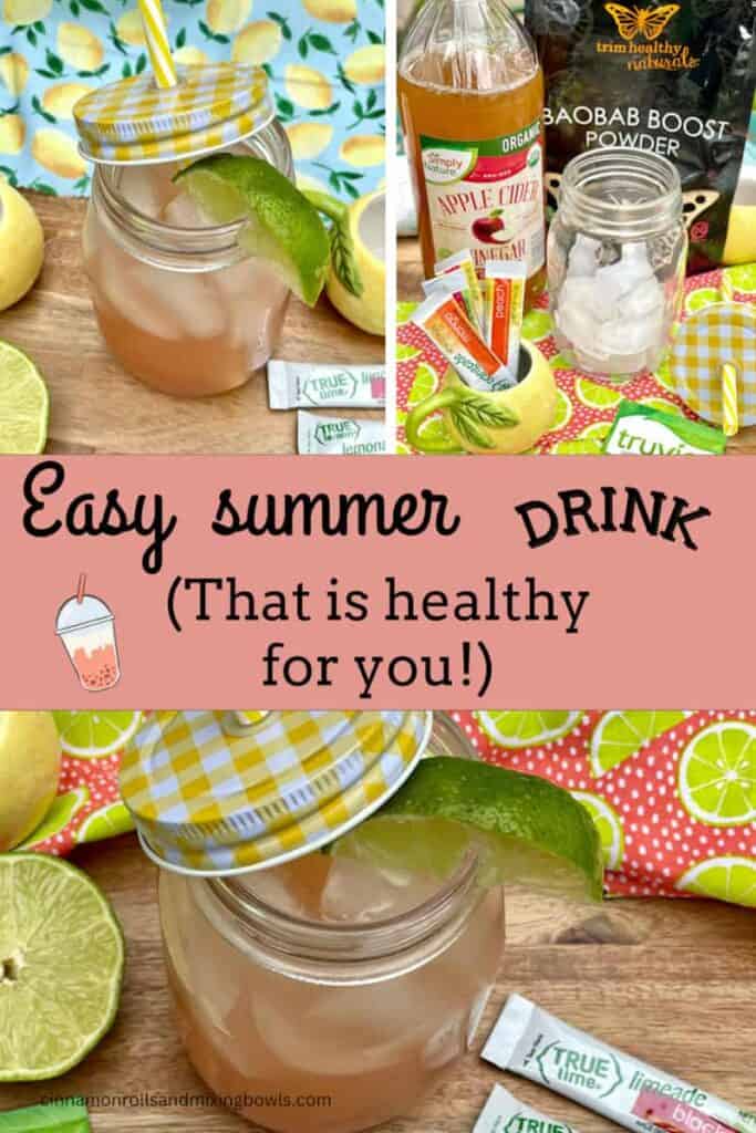 pin Easy summer drink (that is healthy for you!)
