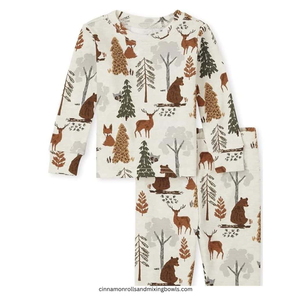 Cotton baby holiday gift two piece pj's