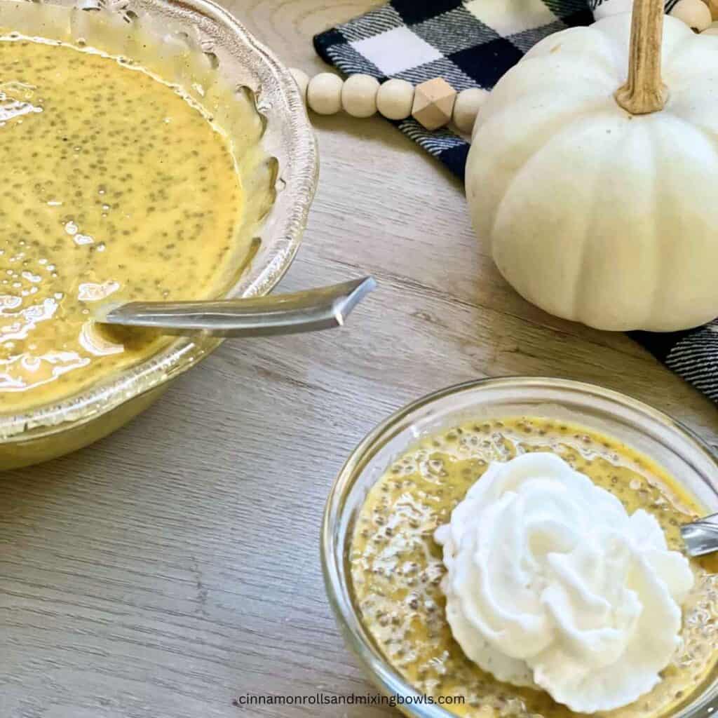 No sugar pumpkin chia pudding